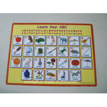 Learn ABC Printed PP Desk Pad Table Placemat for Kids
